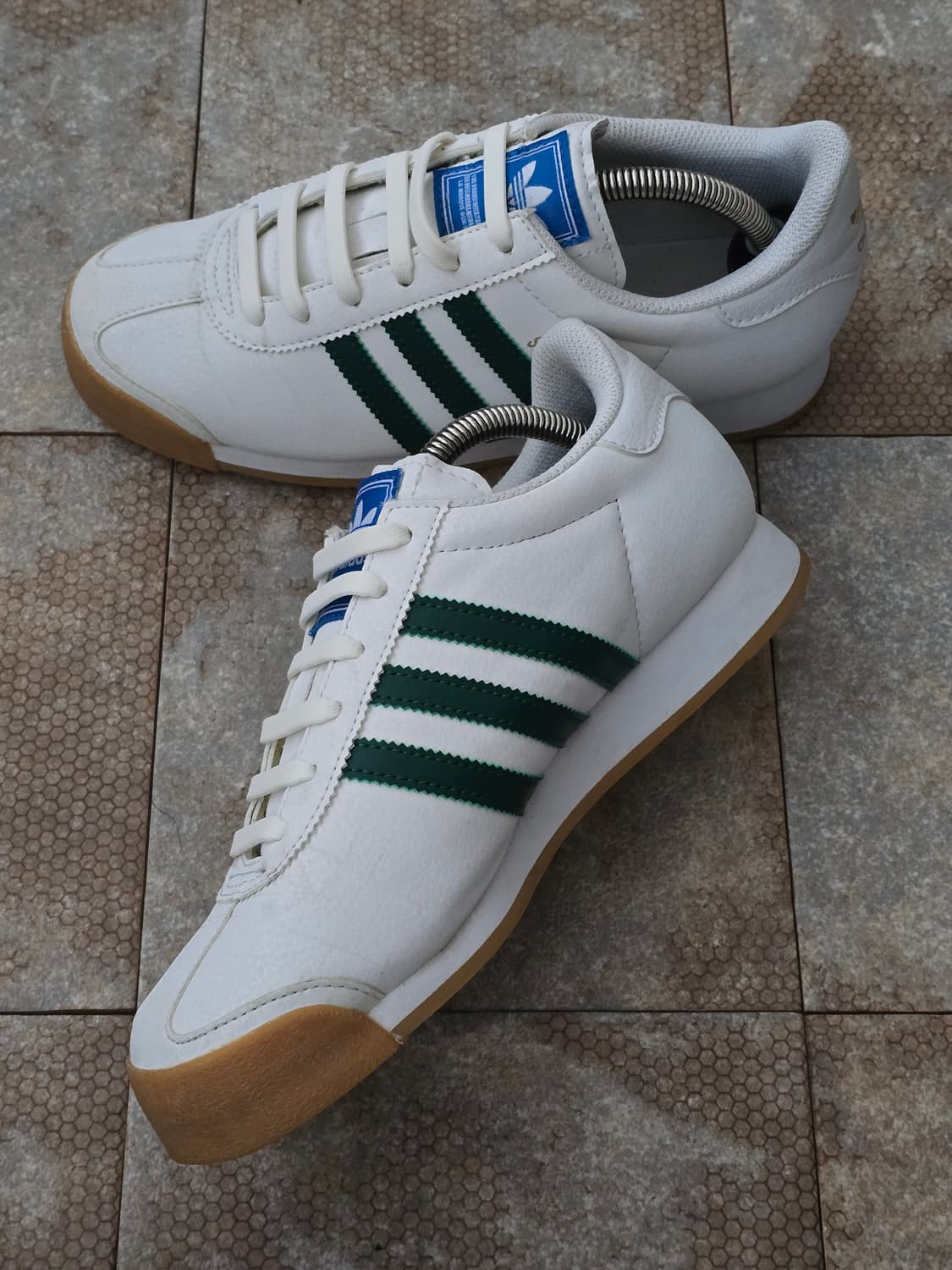 (240)아디다스 사모아 화이트 그린 상품이미지7