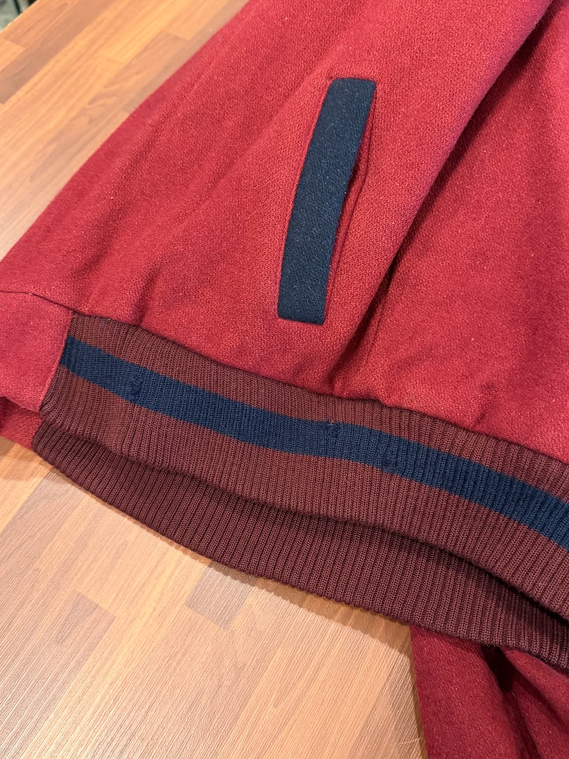 90-00s Vtg 빈티지 울 바시티 후드 집업 자켓 상품이미지9