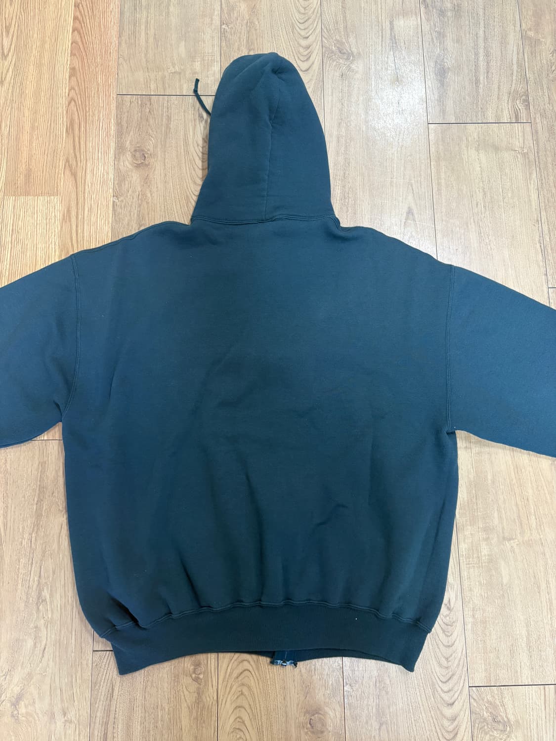 90s 러셀 후드집업 카키그린 xl 상품이미지4