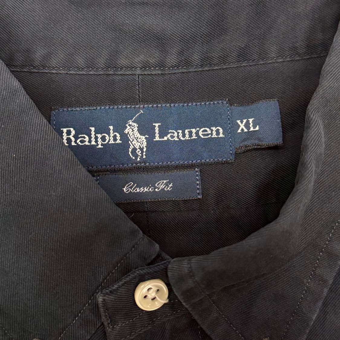 [XL] 폴로 네이비 옥스포드 셔츠 상품이미지5