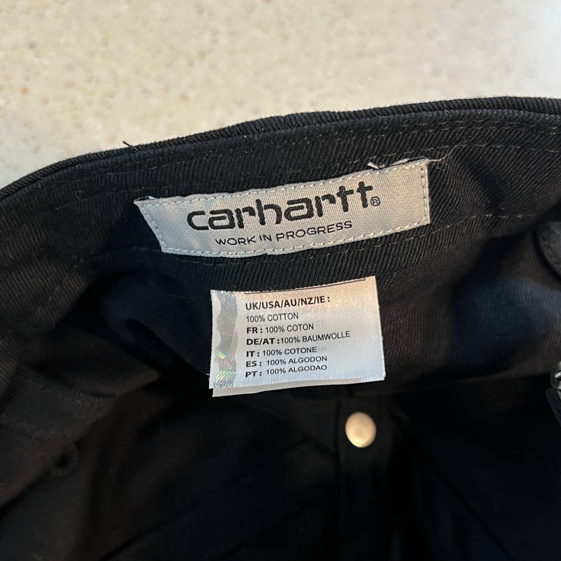 칼하트 빈티지 캡 모자 블랙 상품이미지2