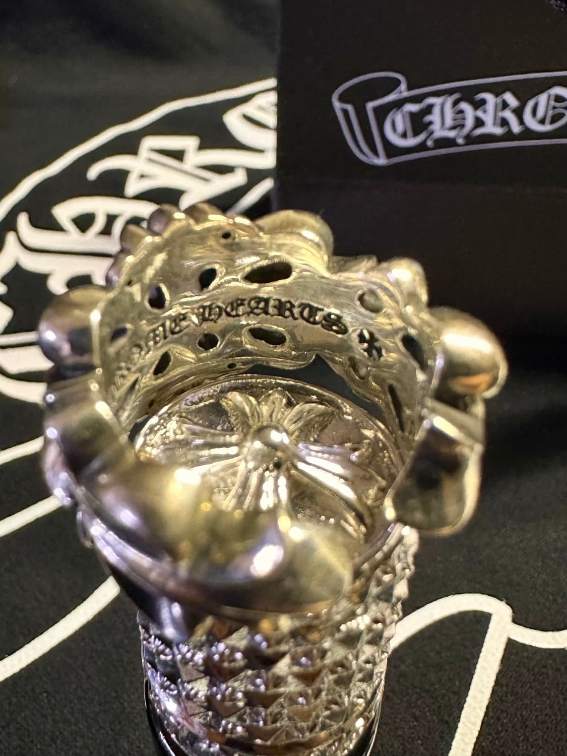 [US6.5] 크롬하츠 더블 플로랄링 상품이미지7