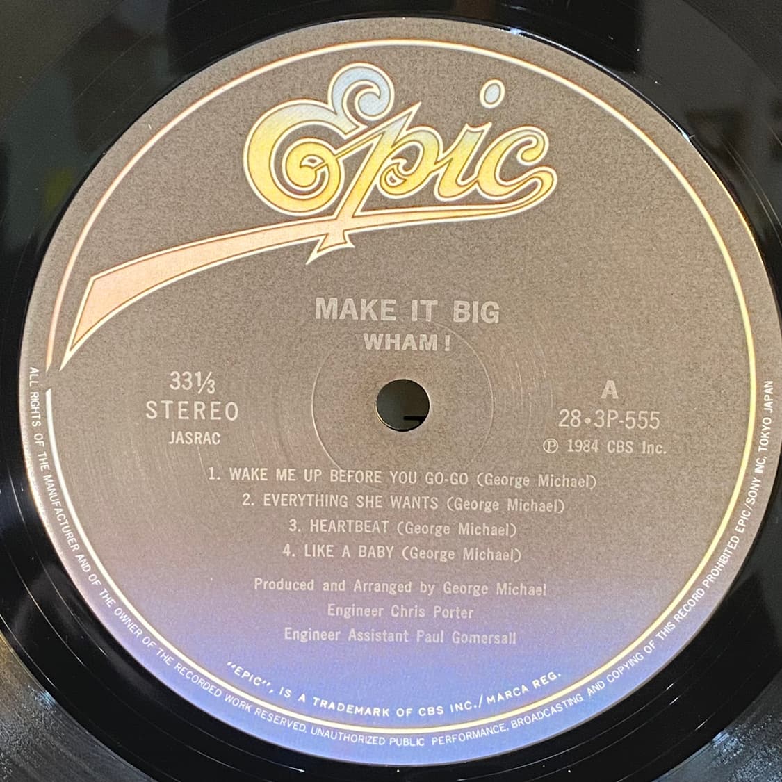 (수입중고LP-신스팝) Wham! -Make It Big 상품이미지4