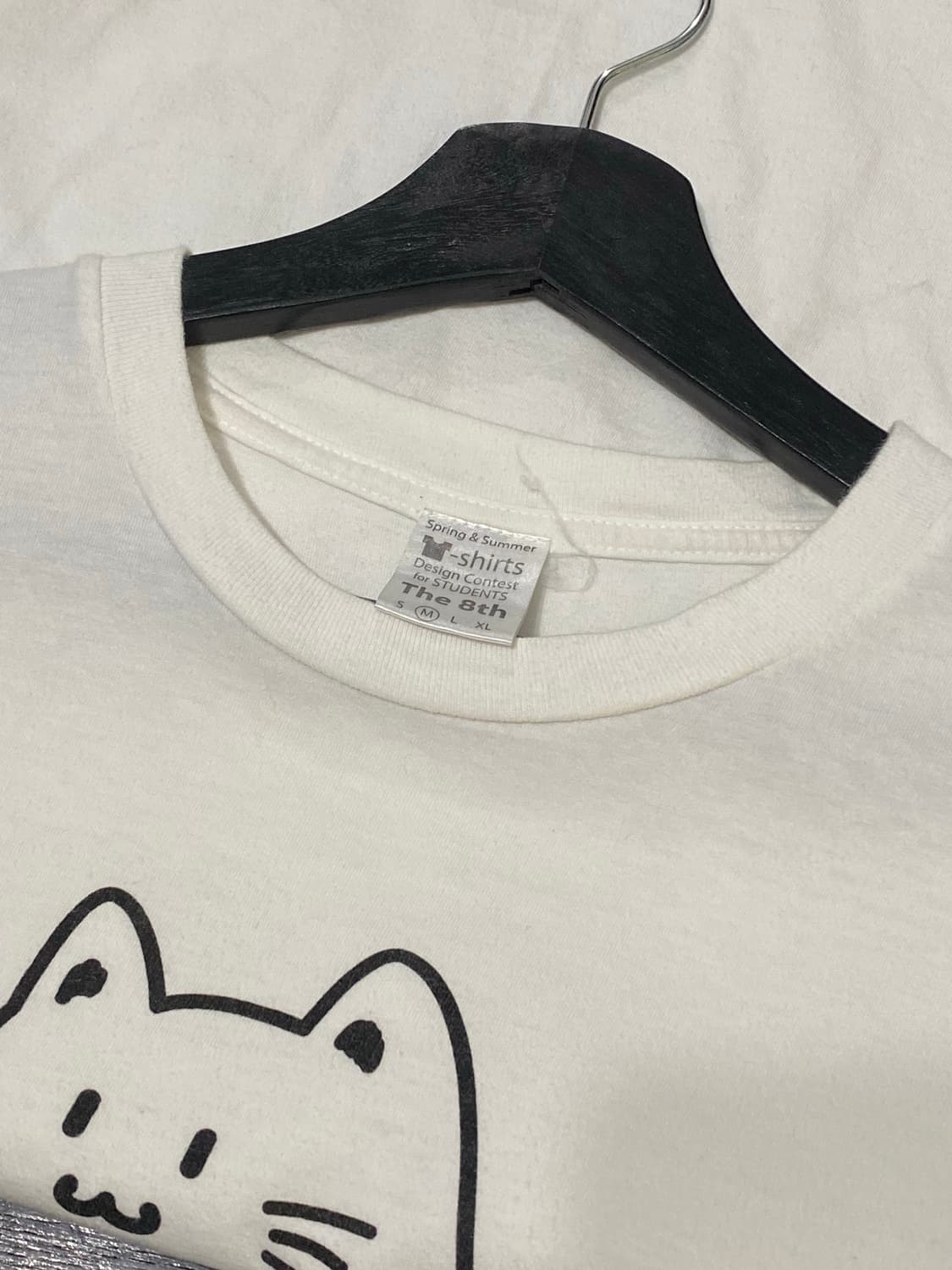 Japanese vtg 고양이 프린팅 반팔 티셔츠 상품이미지8