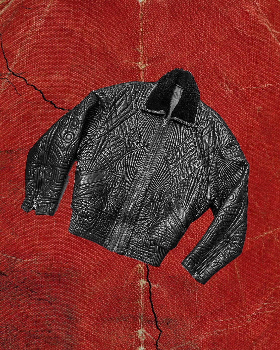 Gianni versace 베르사체 아티저널 아르데코 퀄티드 봄버 자켓 상품이미지1