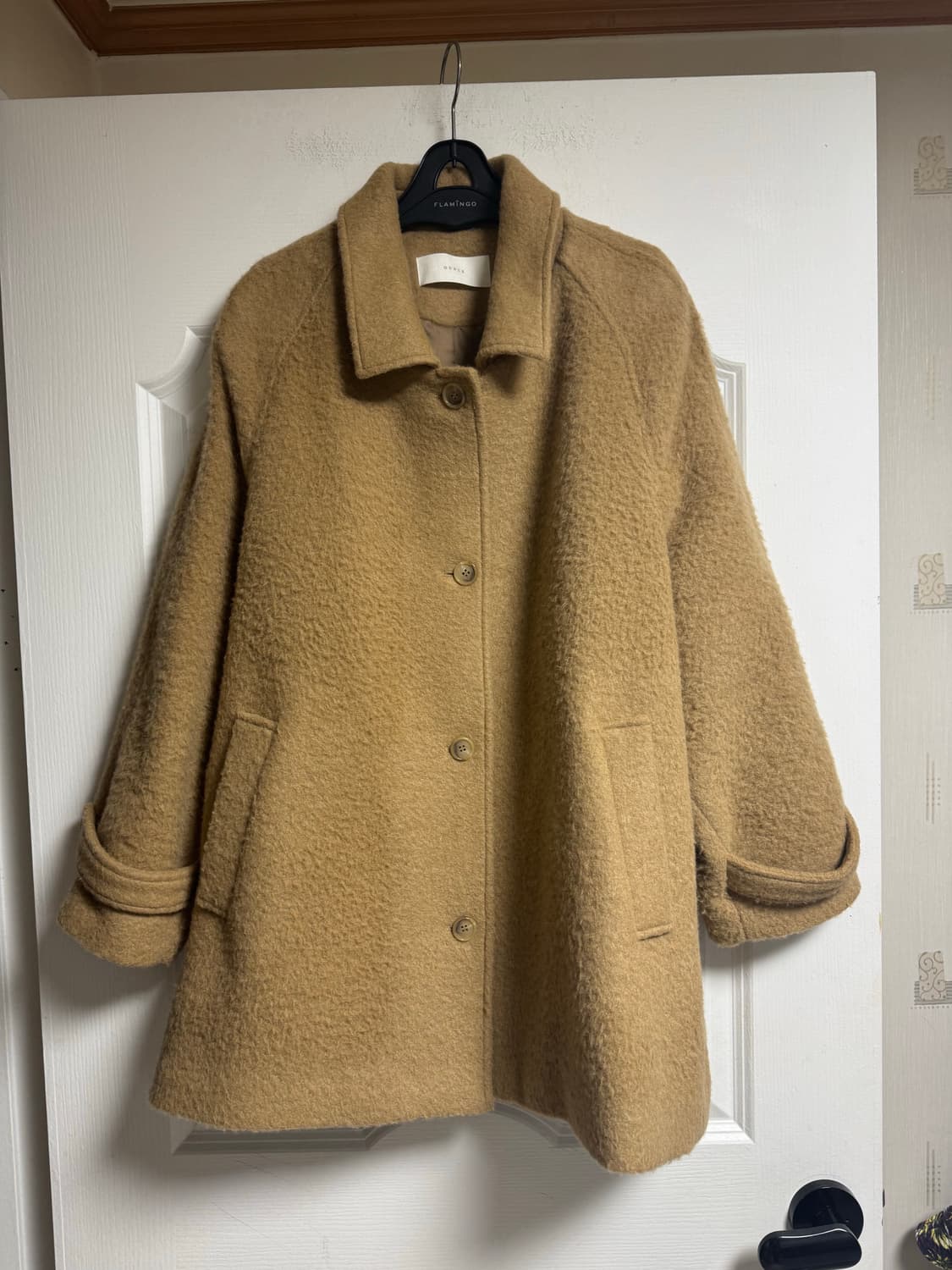 OUNCE 온스 베이비 알파카 캐롤 하프 코트 부클 상품이미지2