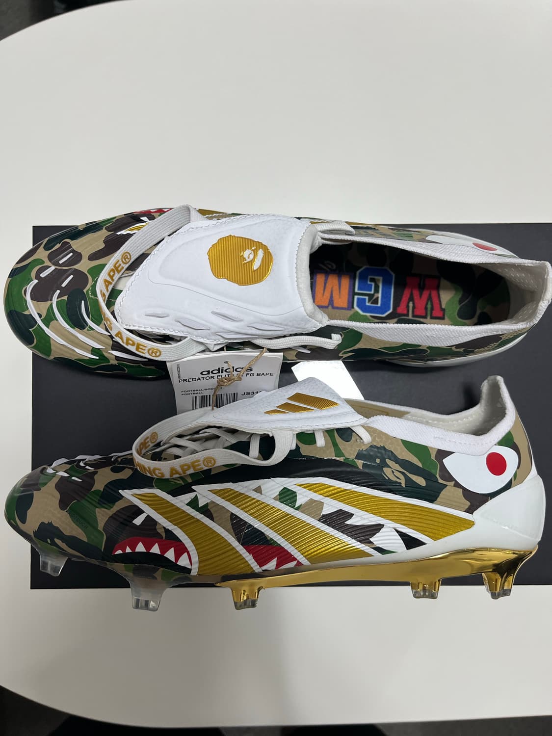 아디다스 X 베이프 프레데터 엘리트 카모 그린 FG (새제품) 상품이미지8