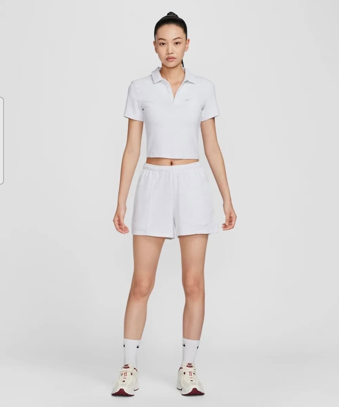 나이키(Nike) NSW 크롭 반팔 카라티 상품이미지1