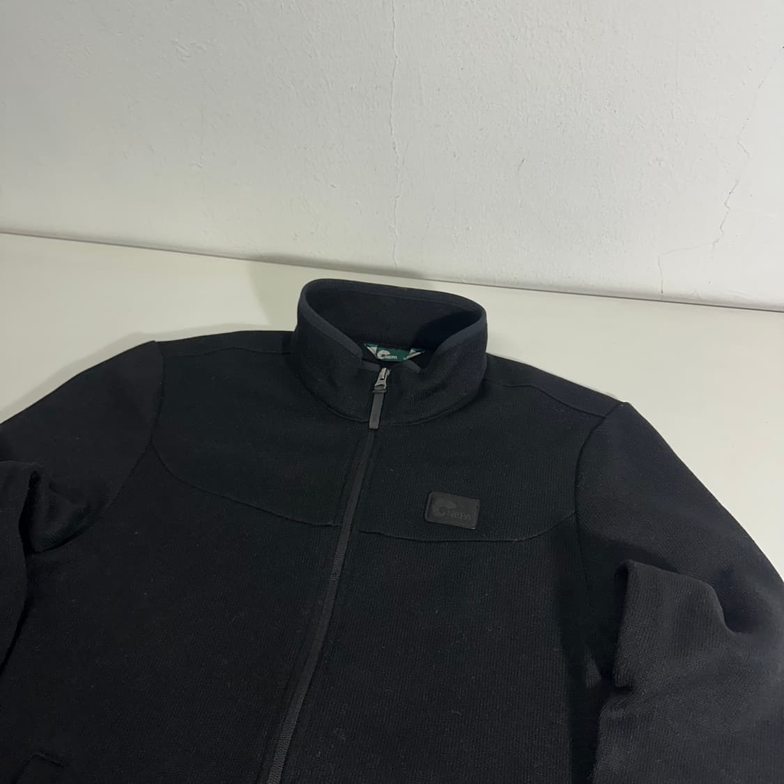 95 M 네파 블랙 기본로고 기모 폴리자켓 상품이미지1