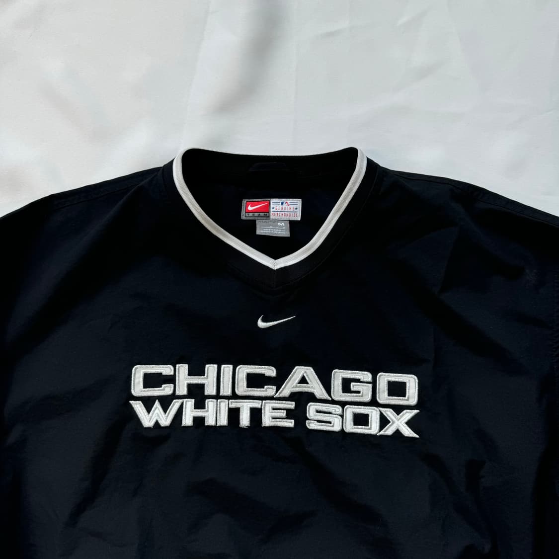 나이키 시카고 화이트 삭스 검흰 유니폼 웜업 져지 M 상품이미지2