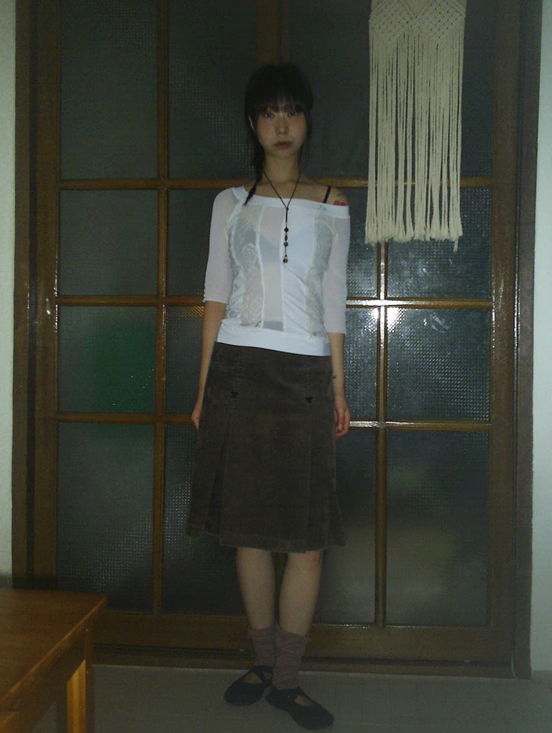 vintage corduroy midi-skirt 상품이미지4
