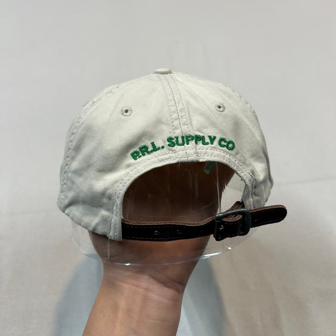 폴로 랄프로렌 베이지 볼캡 모자 가죽스트랩 정품 상품이미지5