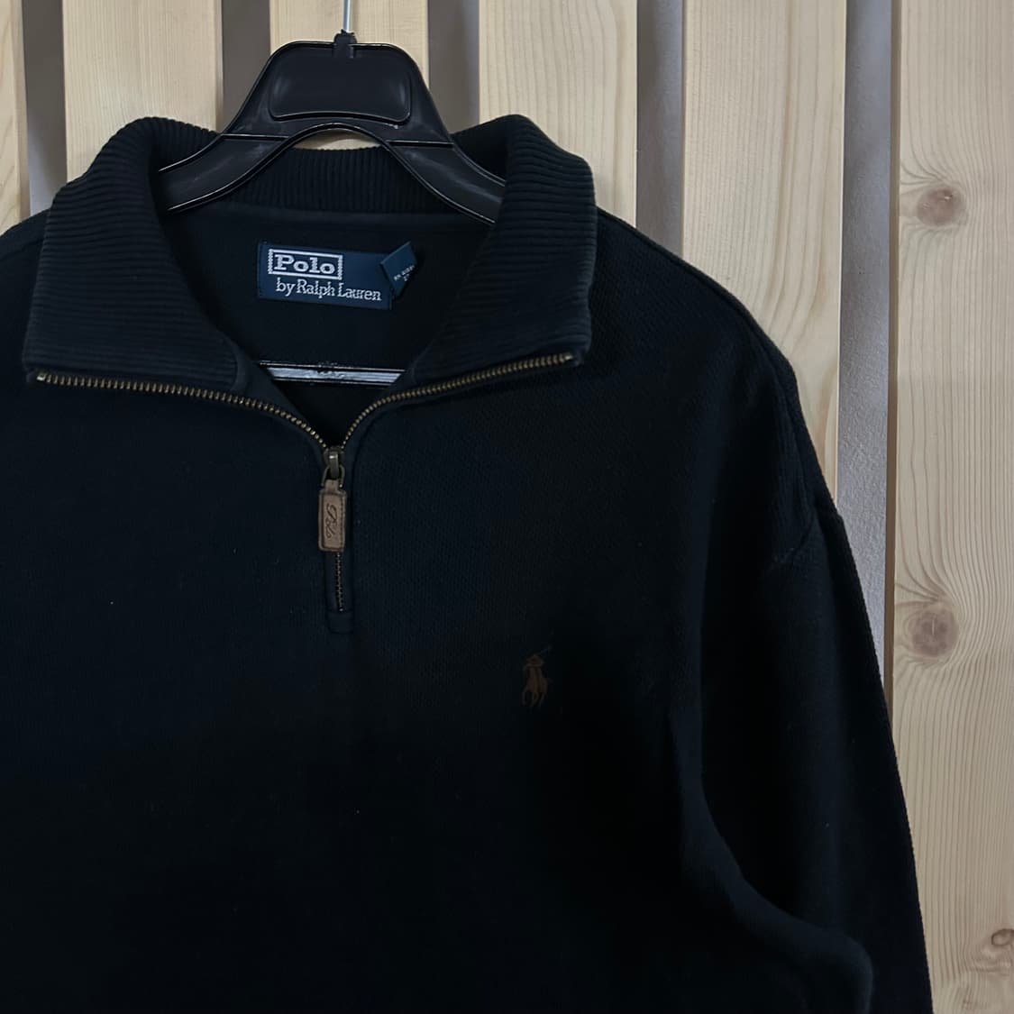(M) 폴로 랄프로렌 블랙 반집업 니트 상품이미지4