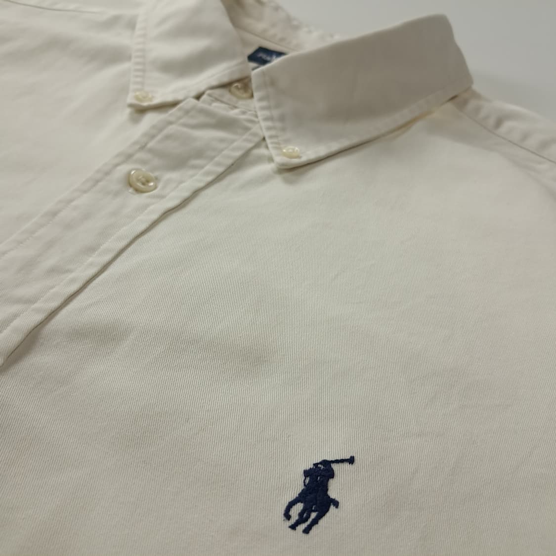 CK406 2XL 폴로 90s 블레이크 네츄럴 화이트 반팔 셔츠 남방 상품이미지4