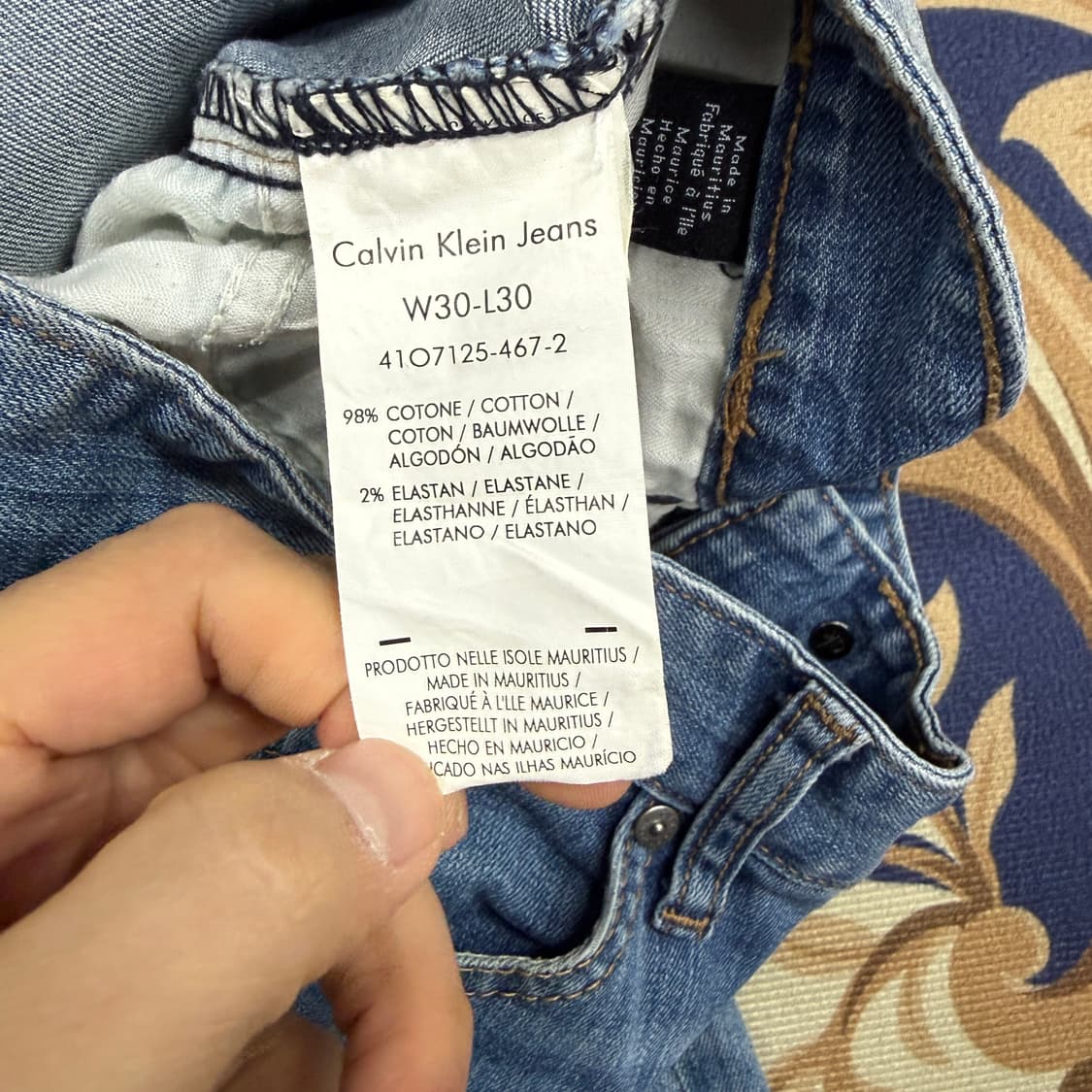 (30)캘빈클라인 Calvinklein 중청 워싱데님팬츠 상품이미지3