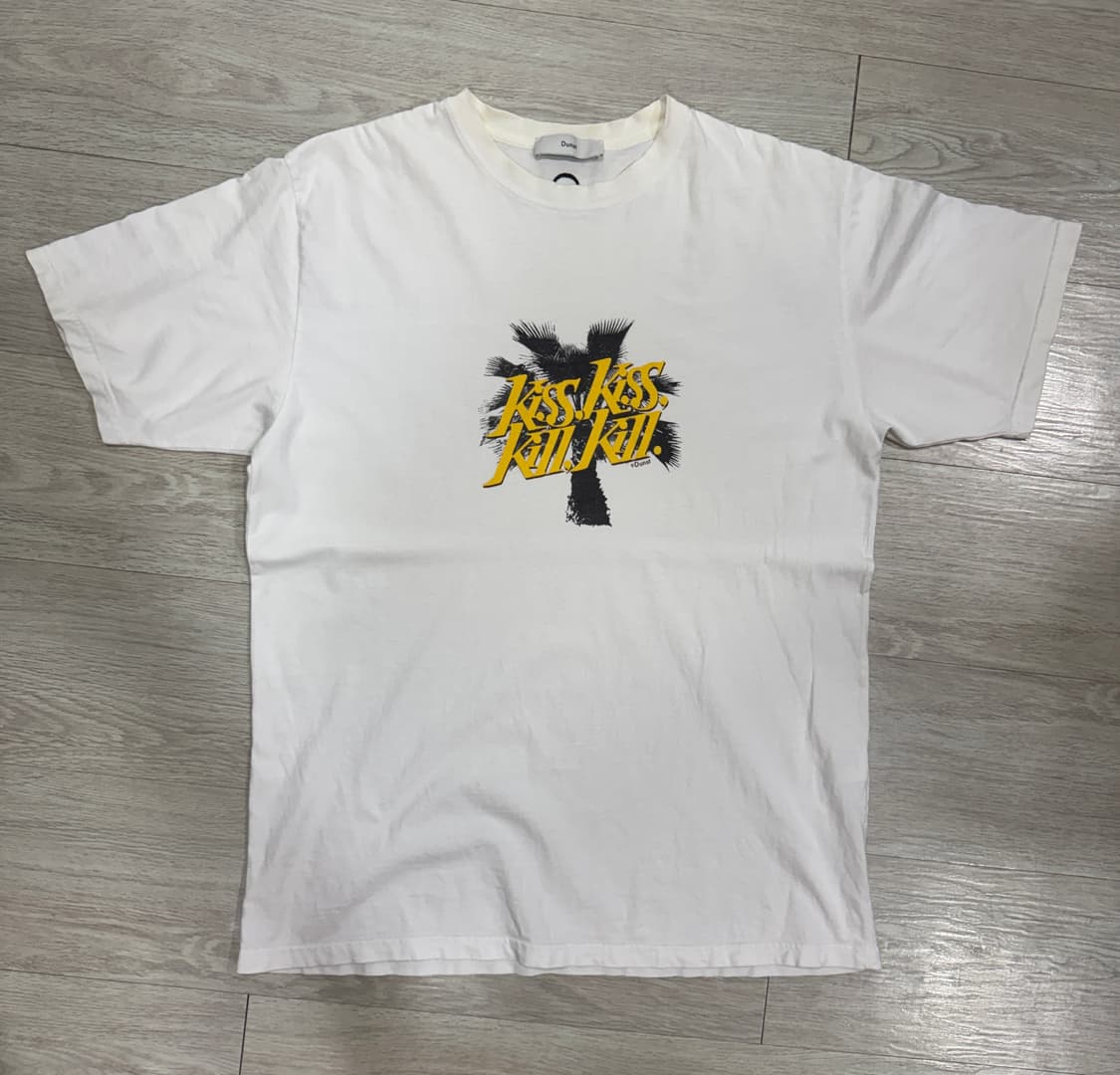 Dunst 던스트 Kiss Kill 반팔 티셔츠 화이트 상품이미지1