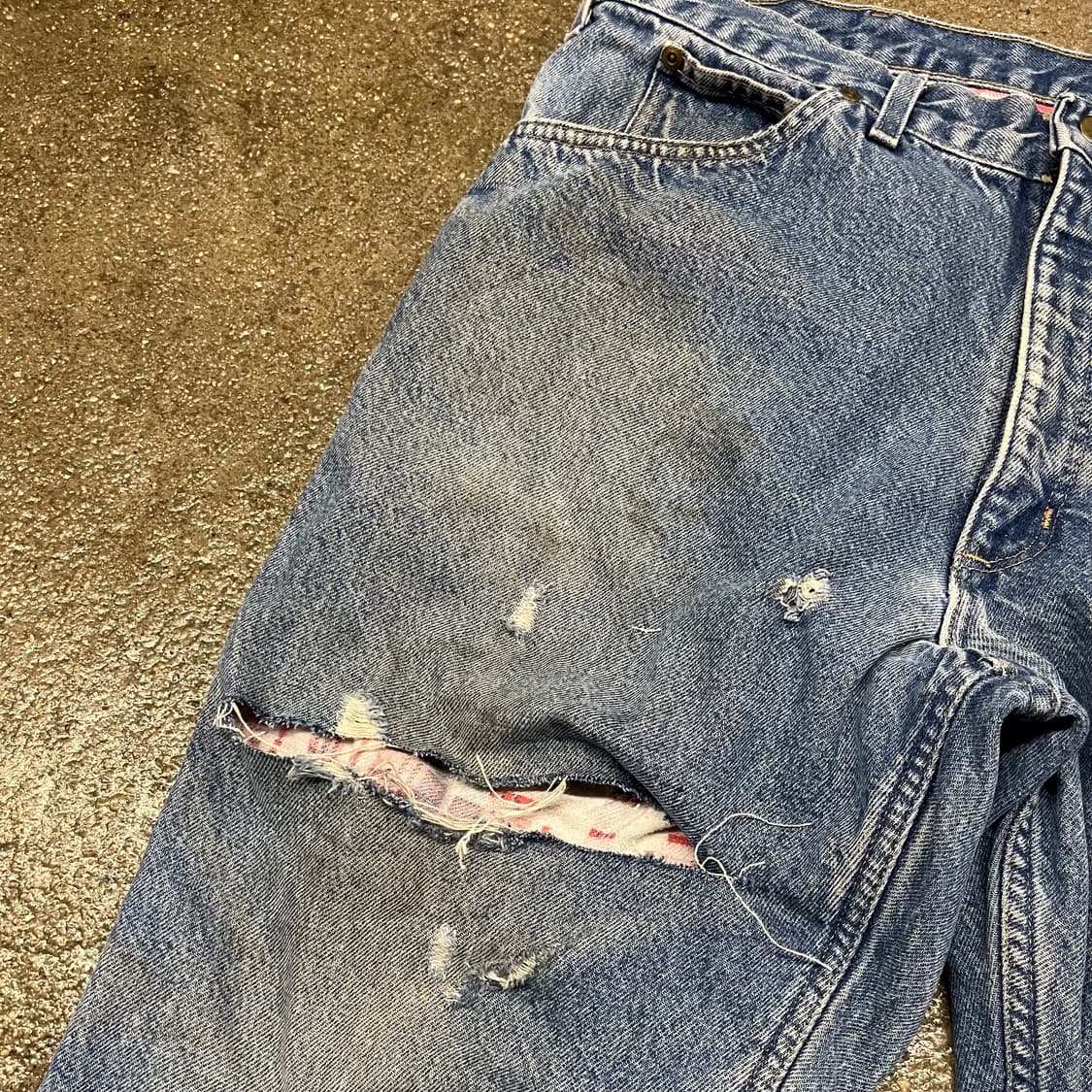 90s Carhartt 플란넬 라인드 데님 팬츠 (37“) 상품이미지4