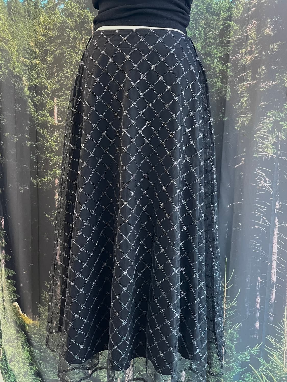Black Long sha skirt 상품이미지9
