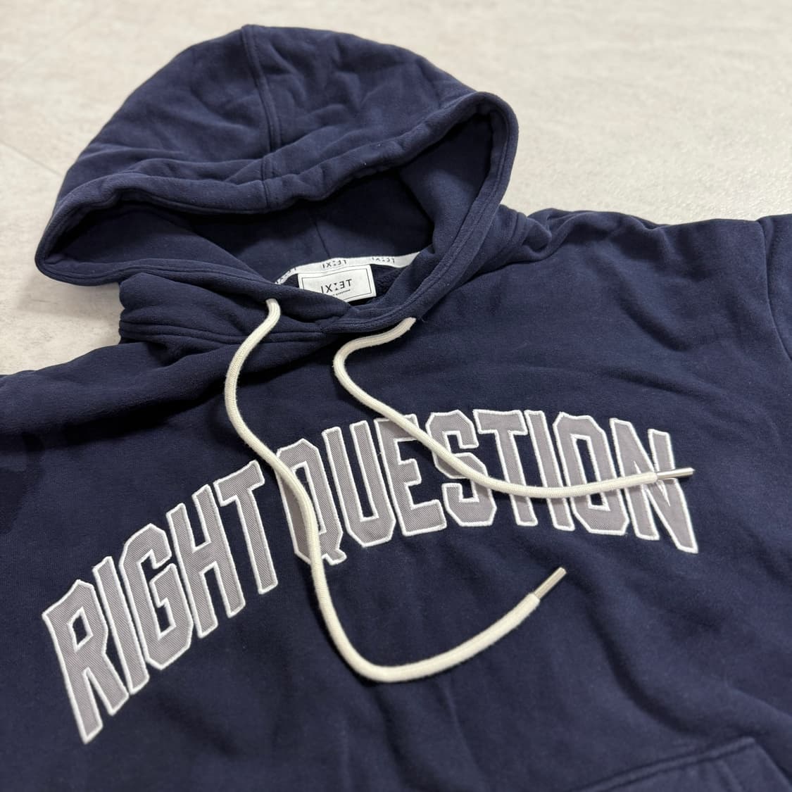 아이젯 캐시미어 네이비 후드티 L사이즈 상품이미지3