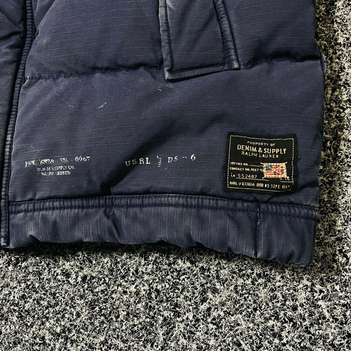 vintage 폴로 데님앤서플라이 패딩 베스트 상품이미지5