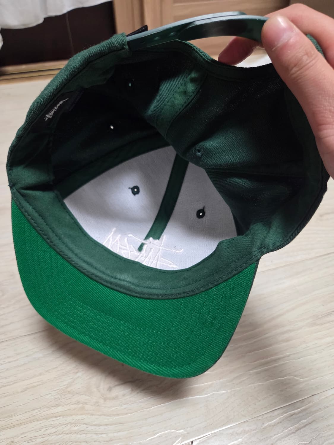 스투시 스냅백 다크그린 상품이미지4