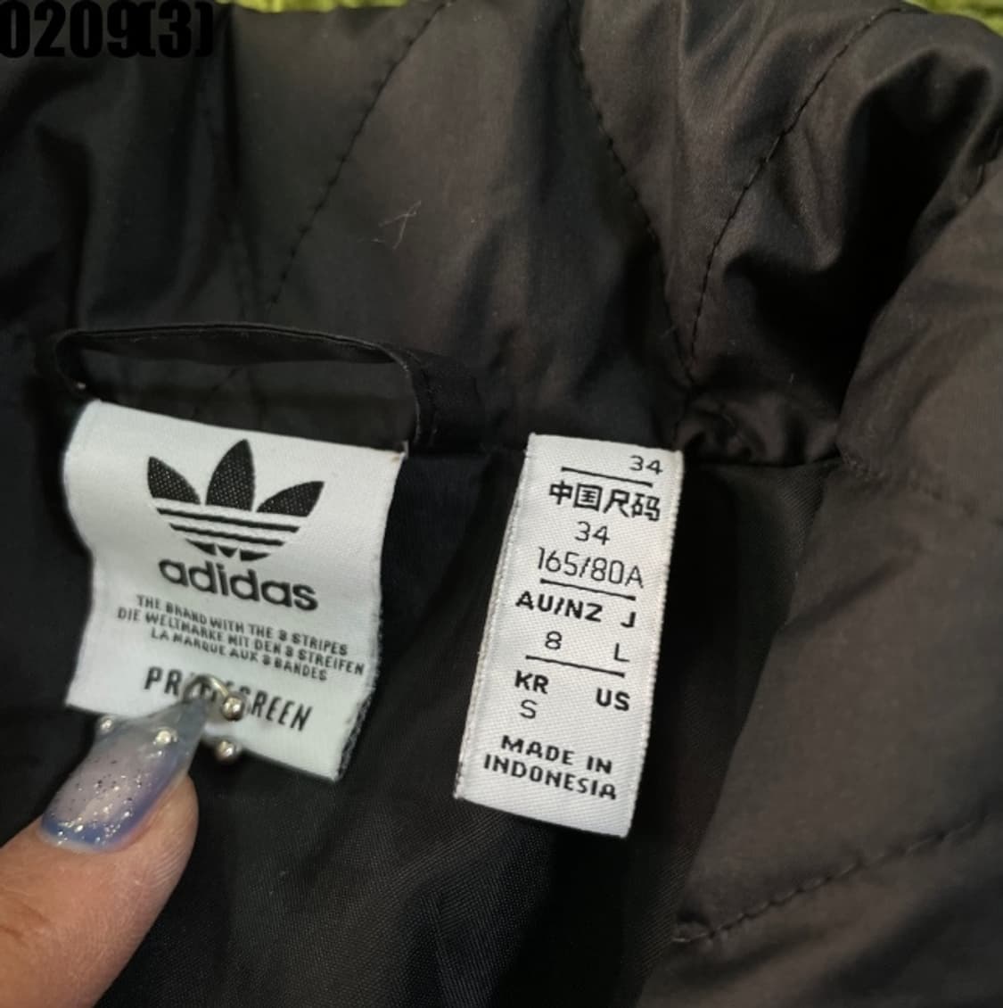 아디다스 누빔 크롭 점퍼 자켓 상품이미지3