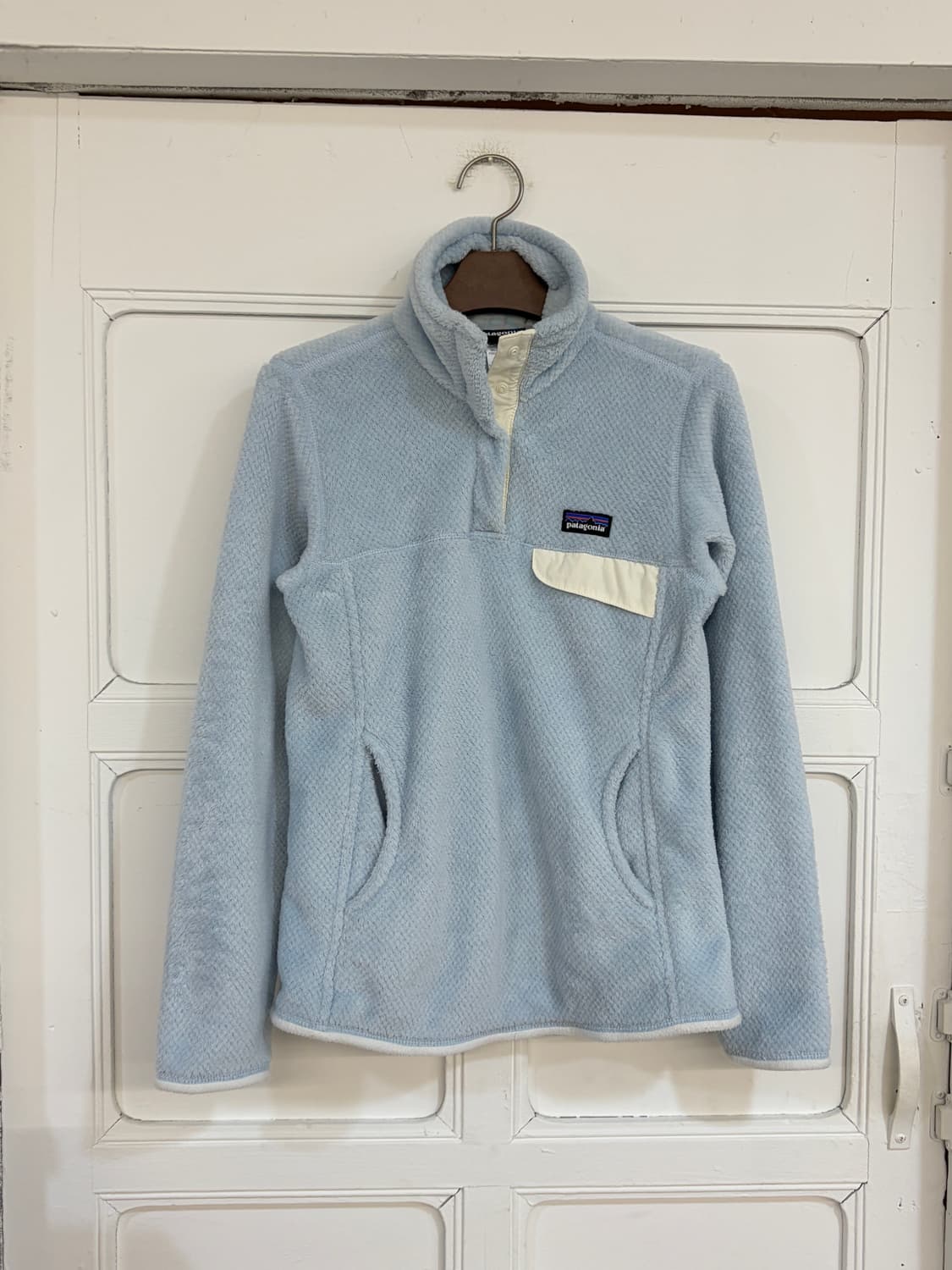 딱붙핏))) 파타고니아 크림 소다 신칠라 플리스 스냅티 상품이미지3