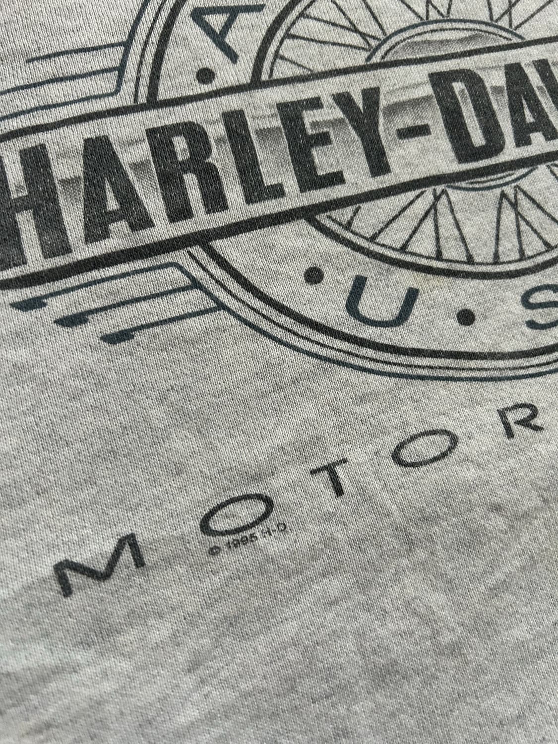 90‘s USA 할리데이비슨 바&실드 스웻셔츠 상품이미지5