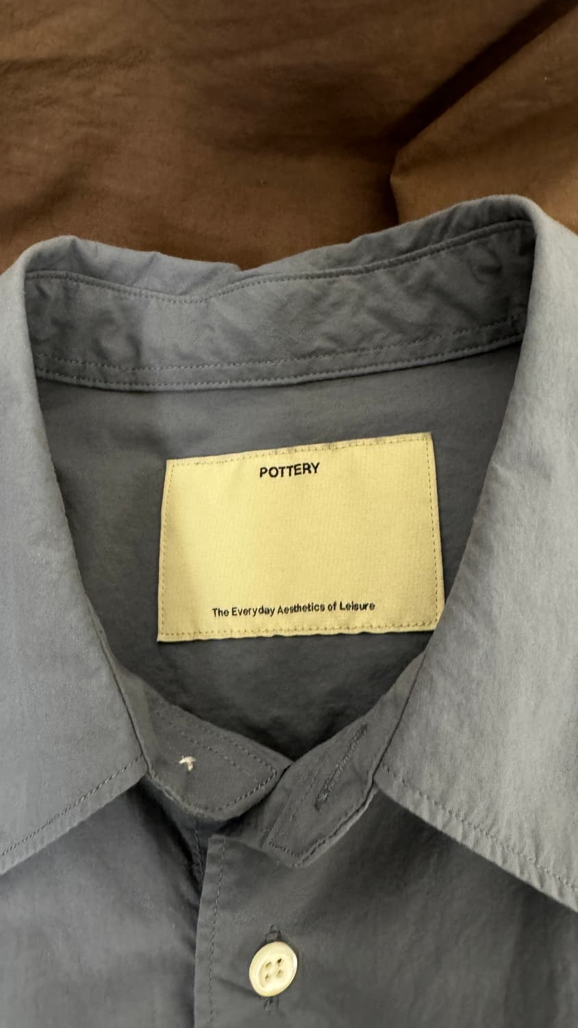 포터리 숏 슬리브 컴포트 셔츠 돌핀블루 0사이즈 상품이미지2