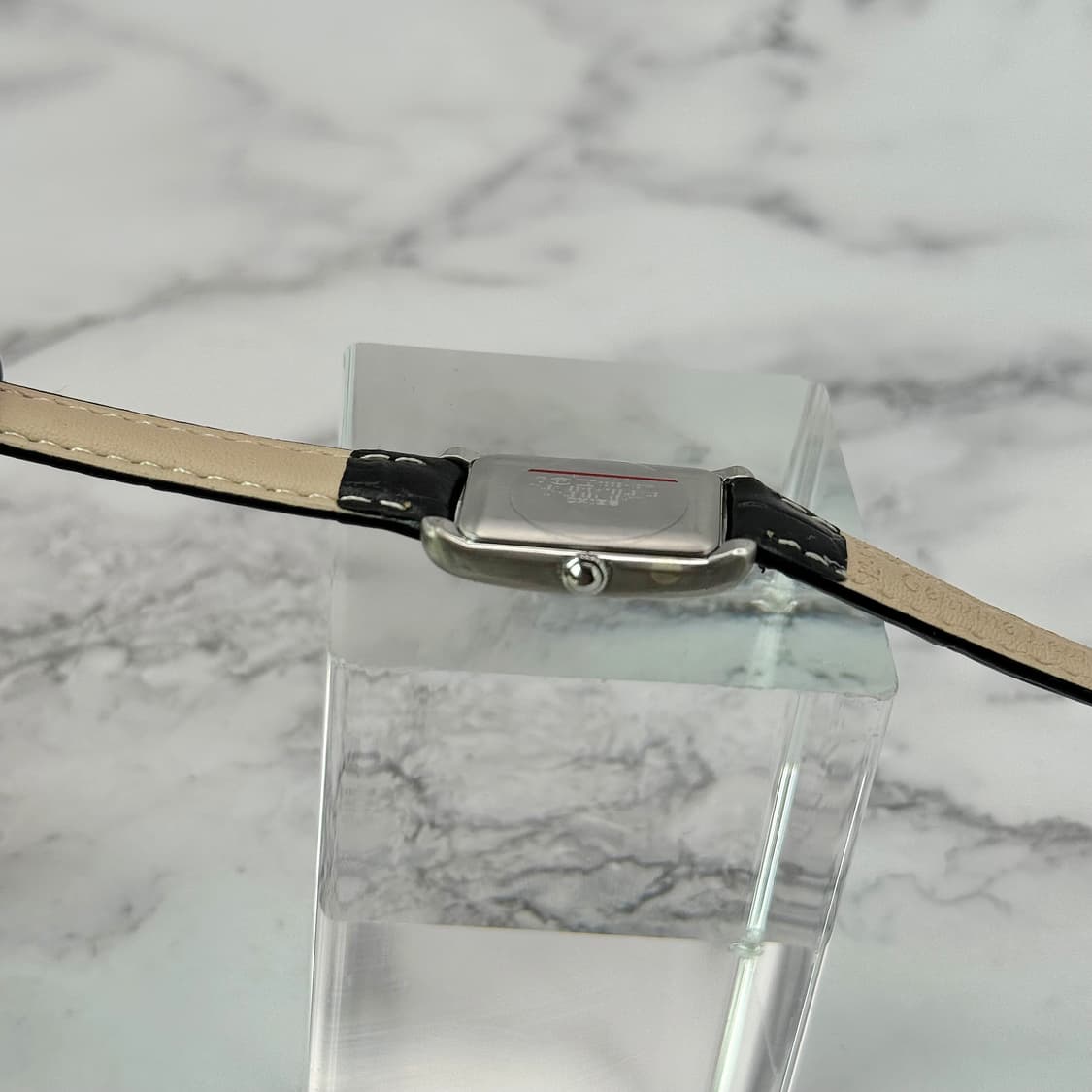 90's00's 빈티지 세이코 루키아 클래식 스퀘어 블랙 다이얼 워치 상품이미지10