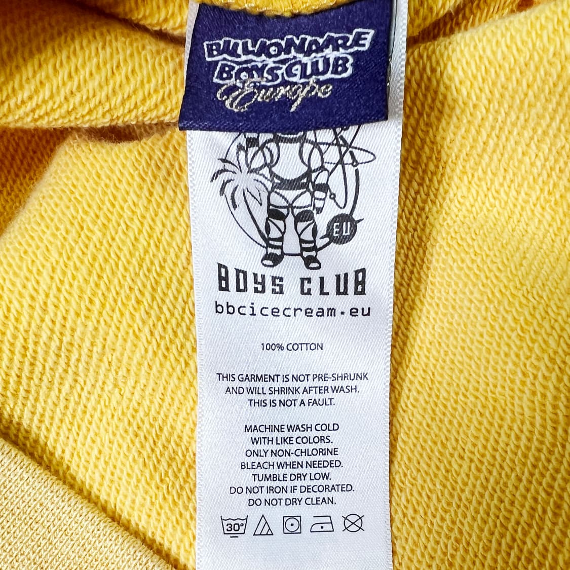 BBC 라이온 쿼터 집 스웻셔츠 워시드 머스타드 (S) 상품이미지8