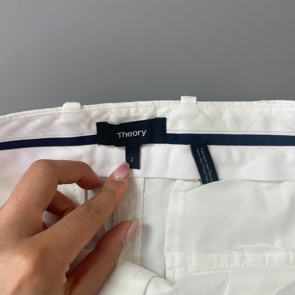 (26) 띠어리 화이트 코튼 하프팬츠 상품이미지4