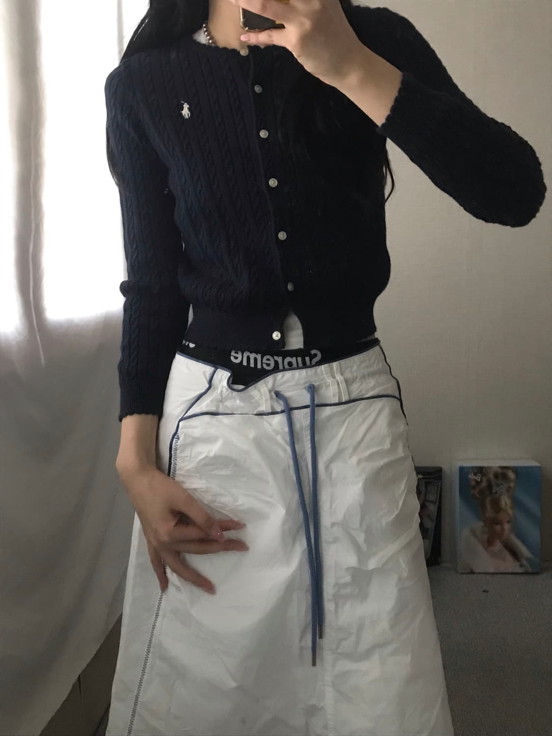 폴로 네이비 케이블 가디건 상품이미지4