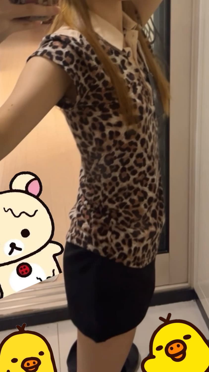 헤이세이 오네갸루 레오파드 탑 카라티 상품이미지4