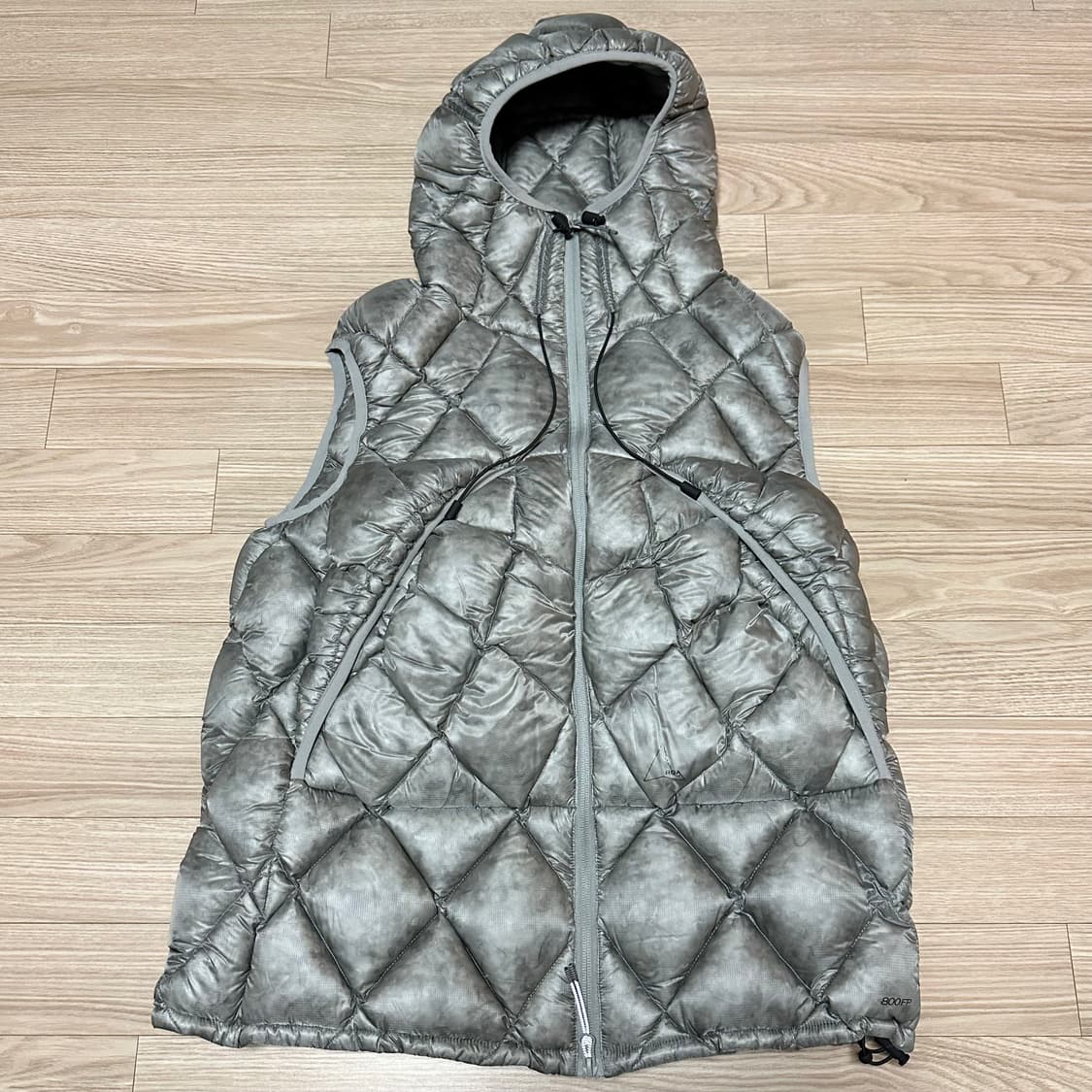 로아 하이킹 25FW 누나 800 필 파워 후드 다운 베스트 그레이 L 상품이미지1