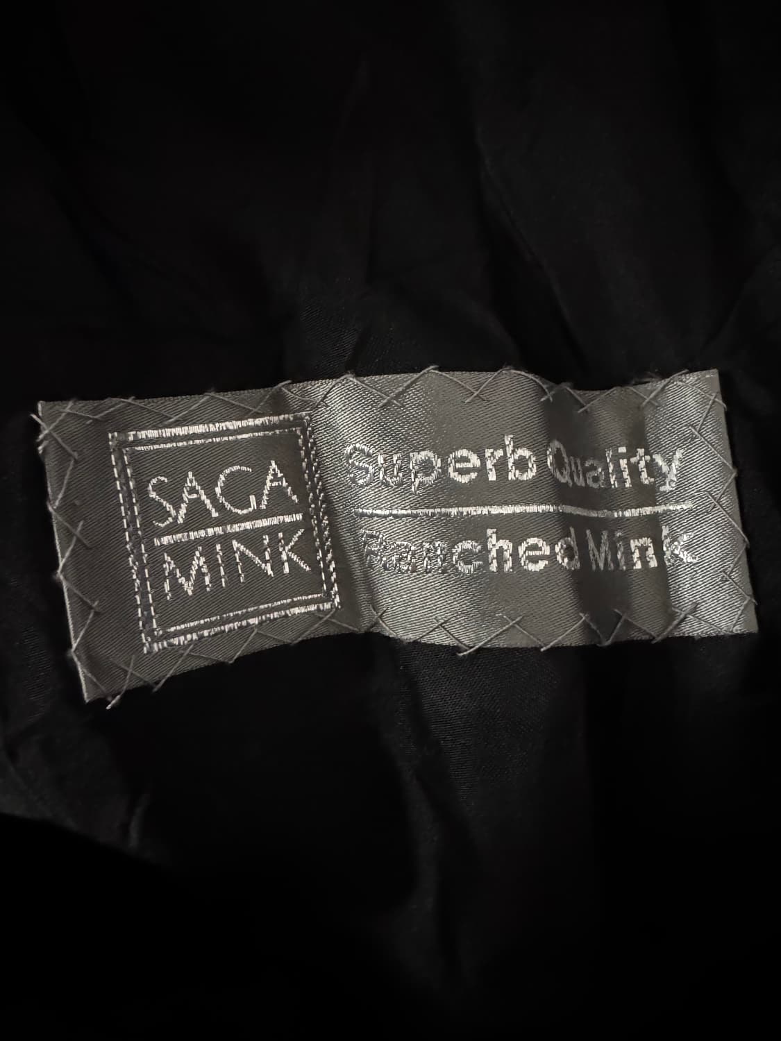 사가밍크 통밍크 블랙 하프 밍크 코트 (드라이해둠) 상품이미지5