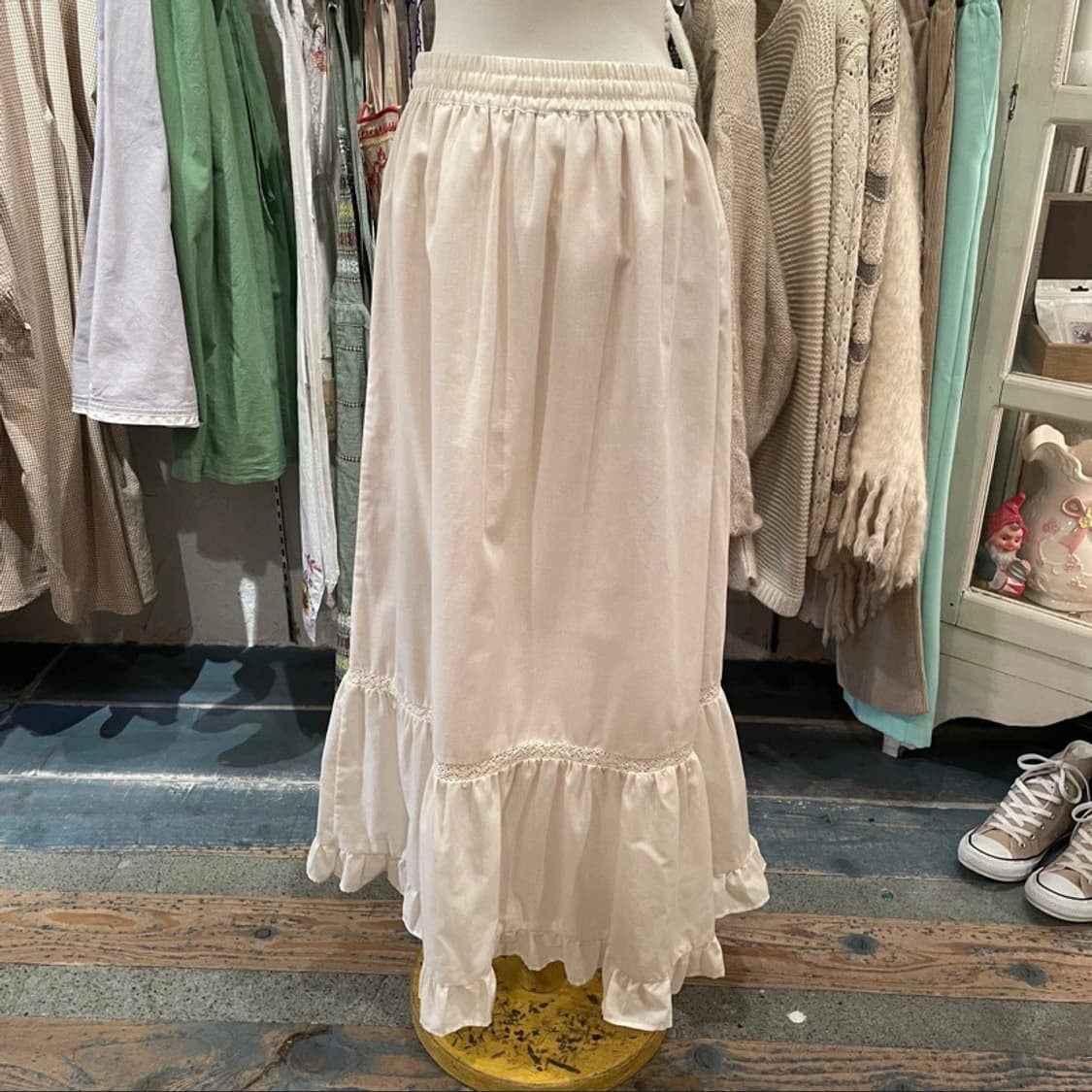 모리걸하구미 아일렛 롱스커트 상품이미지4