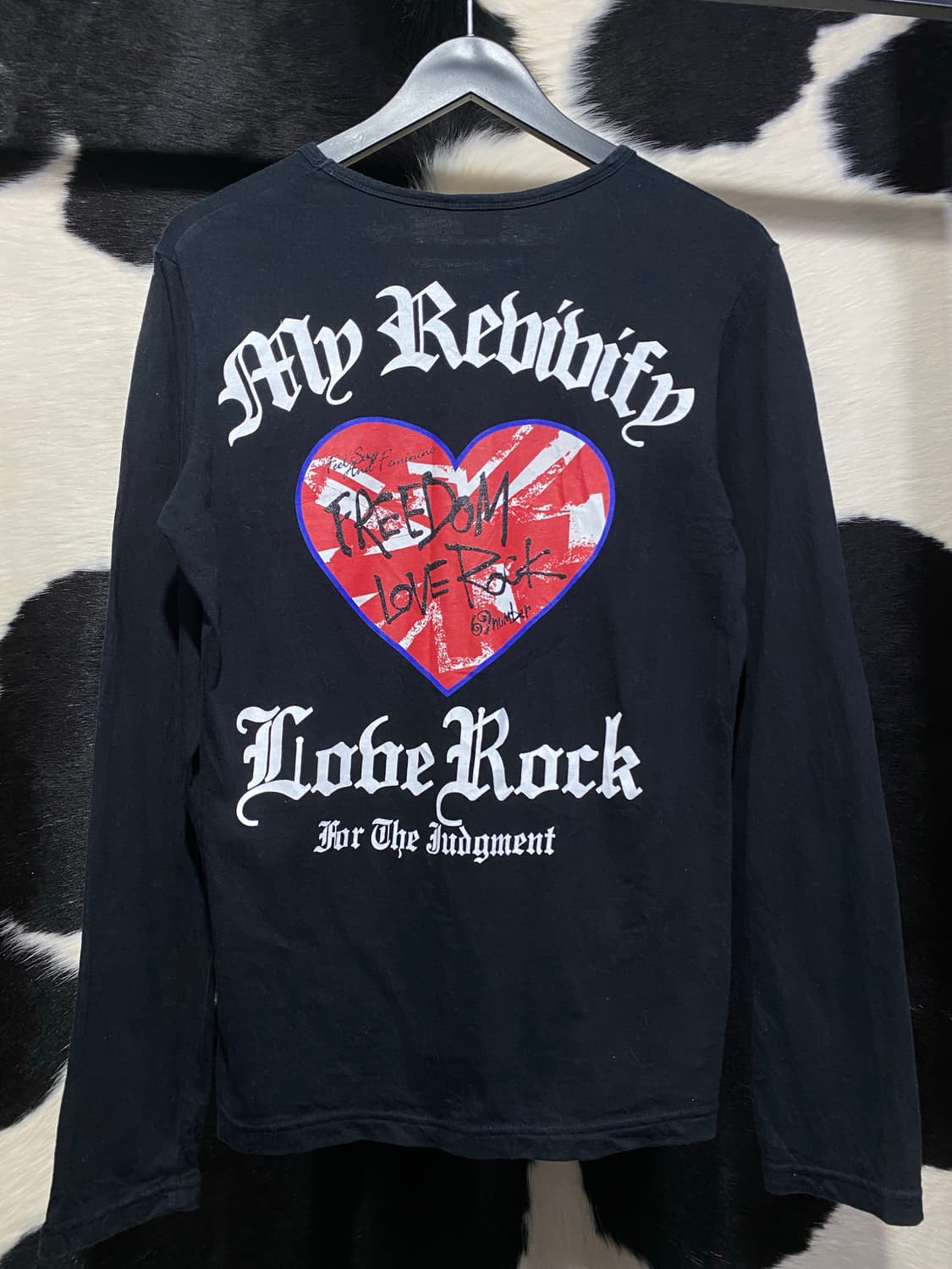 Corn flake 큐빅 디테일 락 롱슬리브 상품이미지6