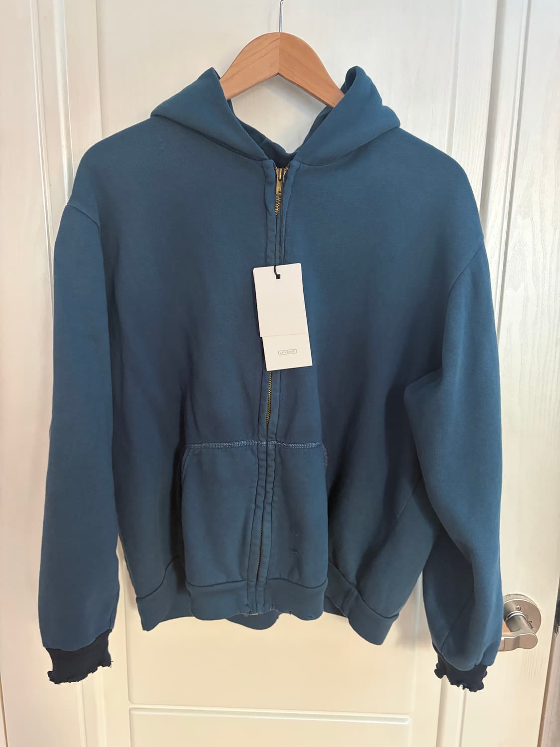 [2]아프레쎄 26ss 라이트 빈티지 집업 새상품 네이비 상품이미지2