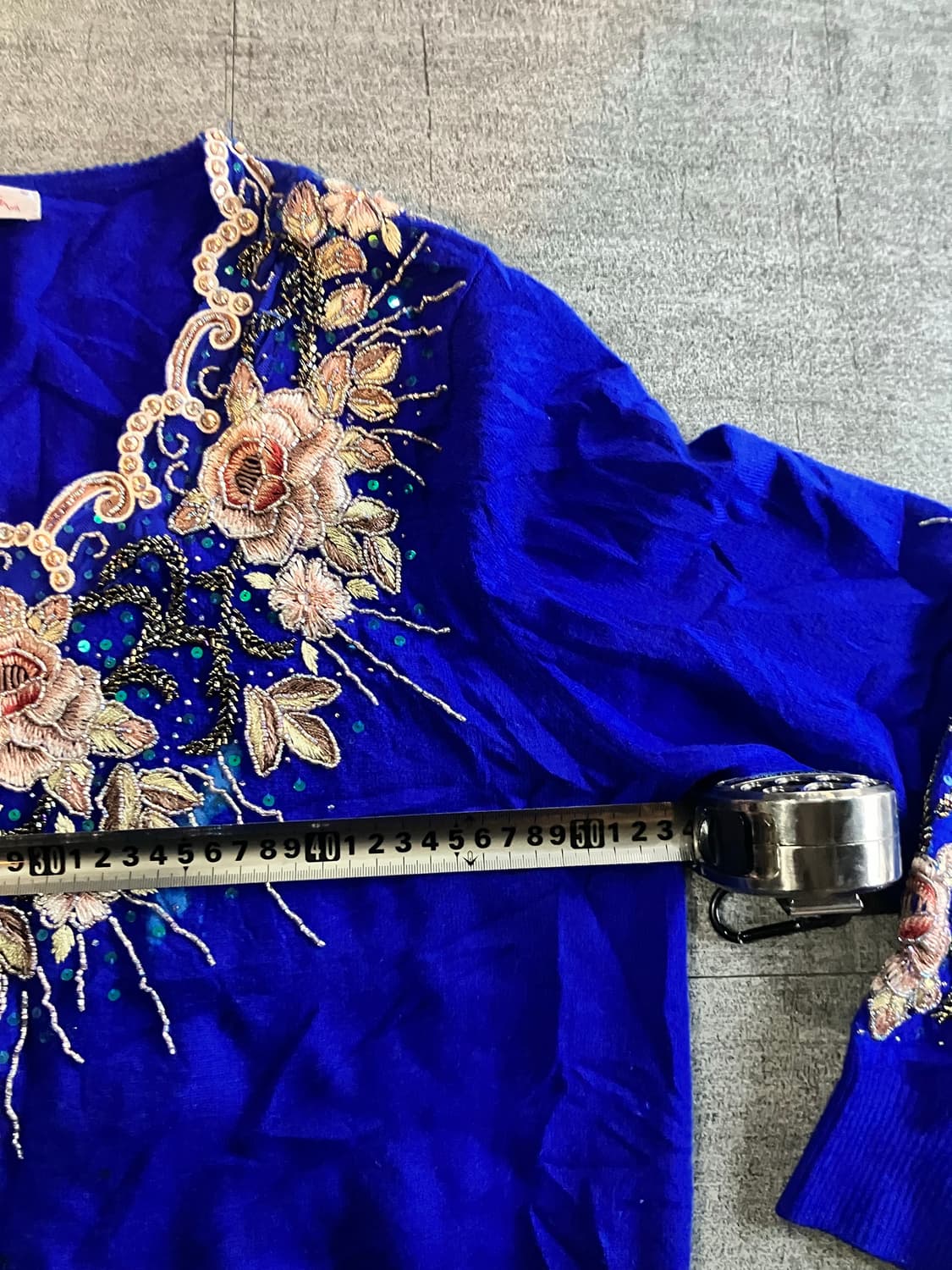 일본빈티지 Yumiwa 오리엔탈보헤미안 비즈 니트스웨터 상품이미지2