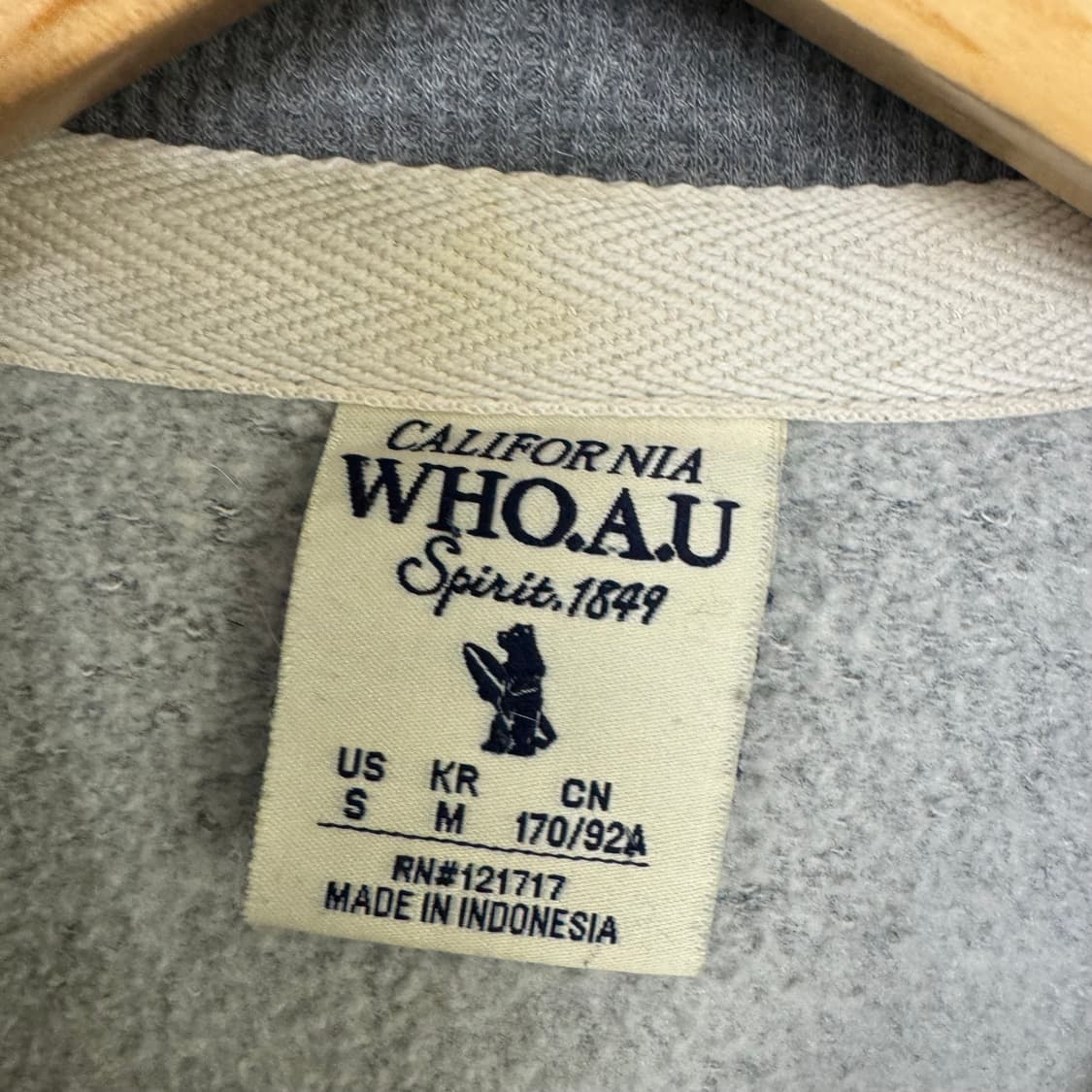 후아유 아치로고 후드집업 상품이미지3