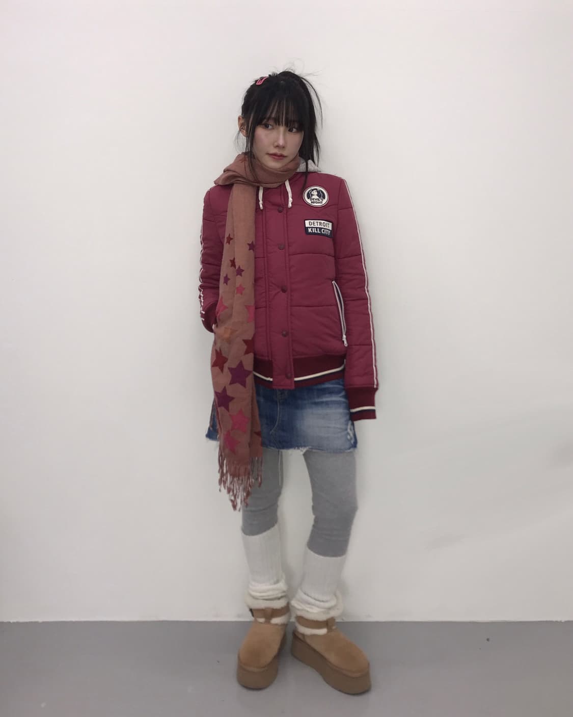 Beams Heart Multi-Color Star Scarf 상품이미지5