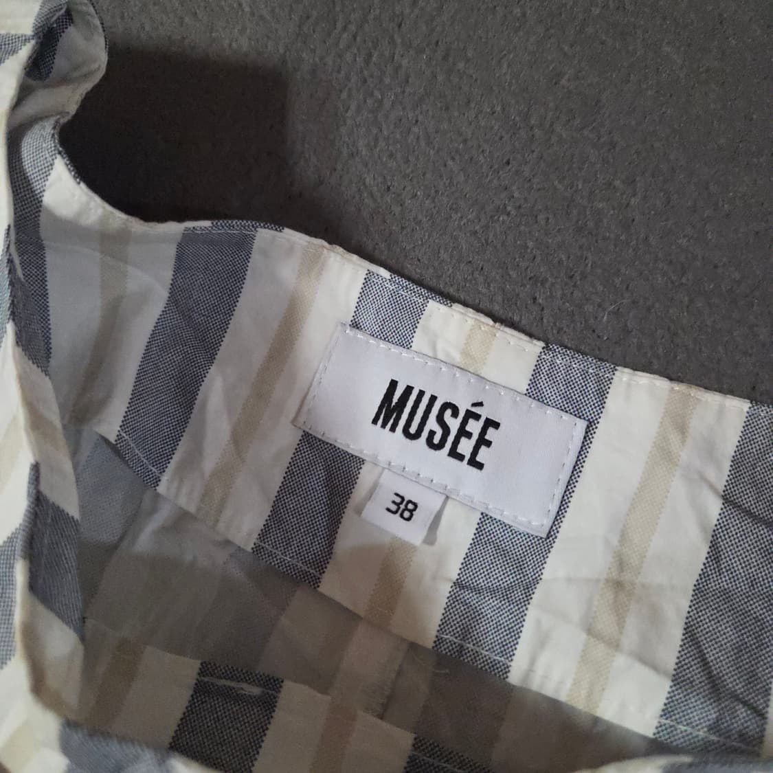 뮤제 라메르 웨이스트 밴드 코튼 벨티드 드레스 원피스 38(M) 상품이미지5