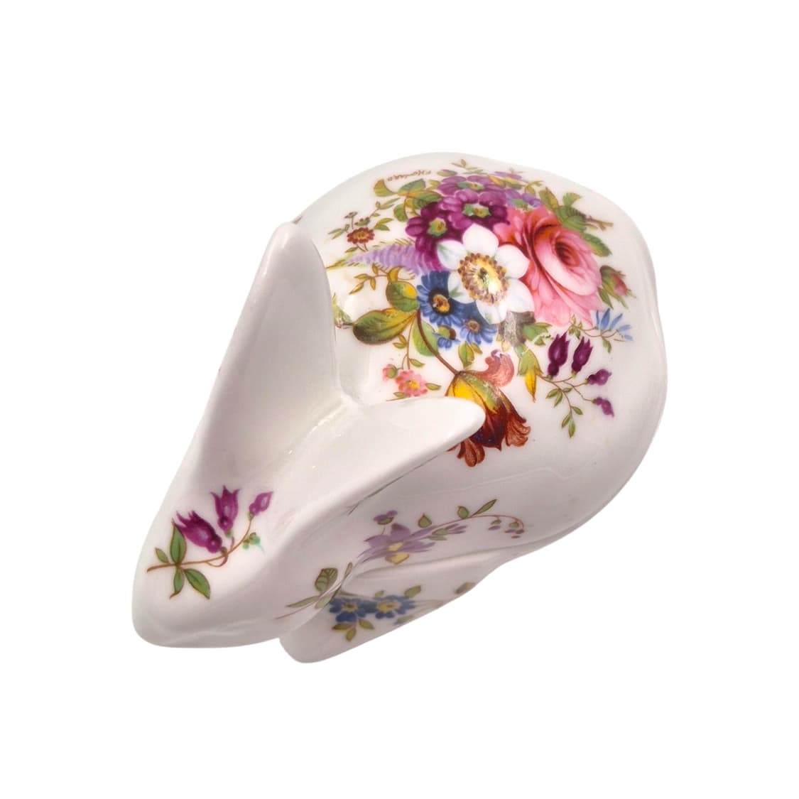 80s 영국 해머슬리 본차이나 플로랄 토끼 트링켓 상품이미지2