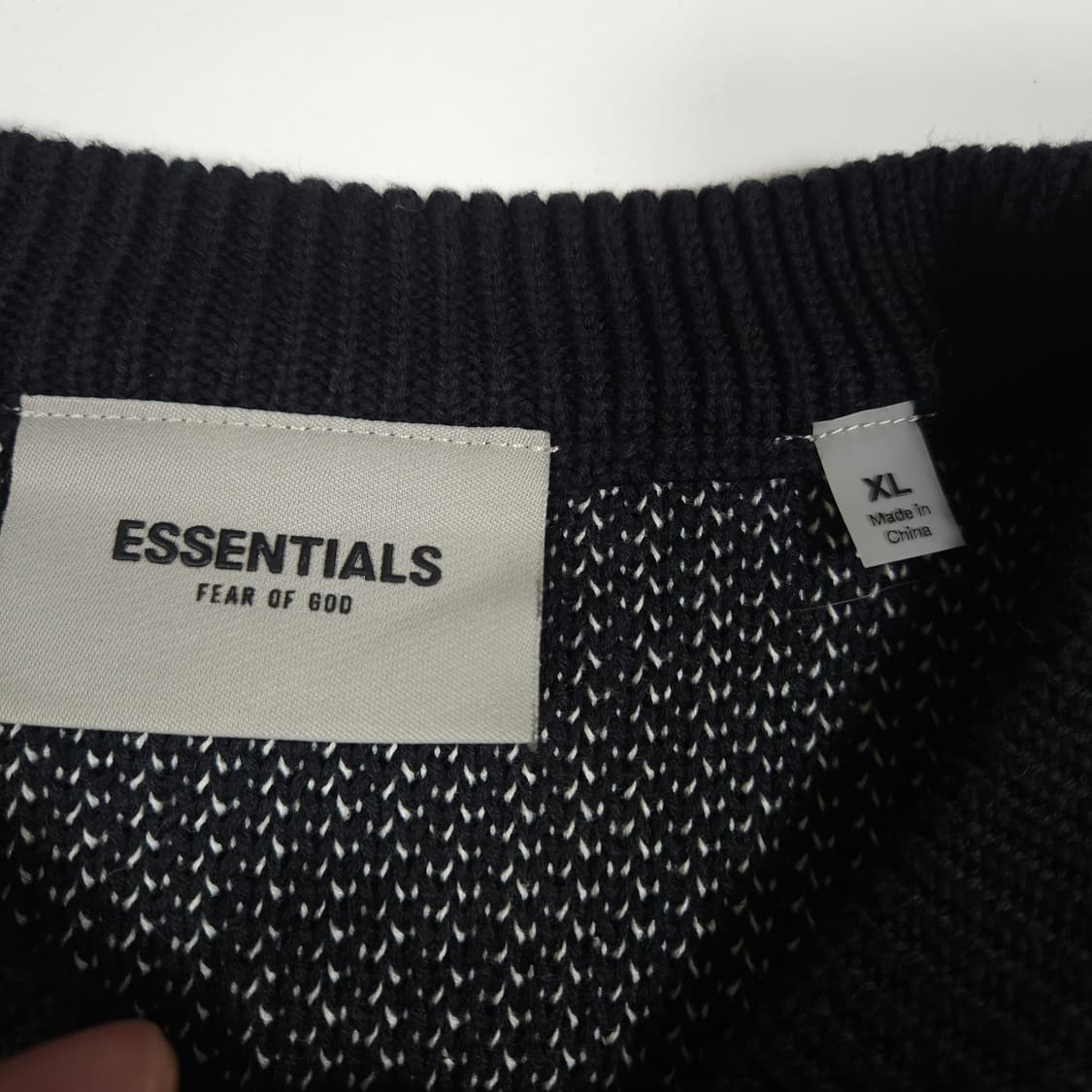 피어오브갓 에센셜 니트 블랙 상품이미지3
