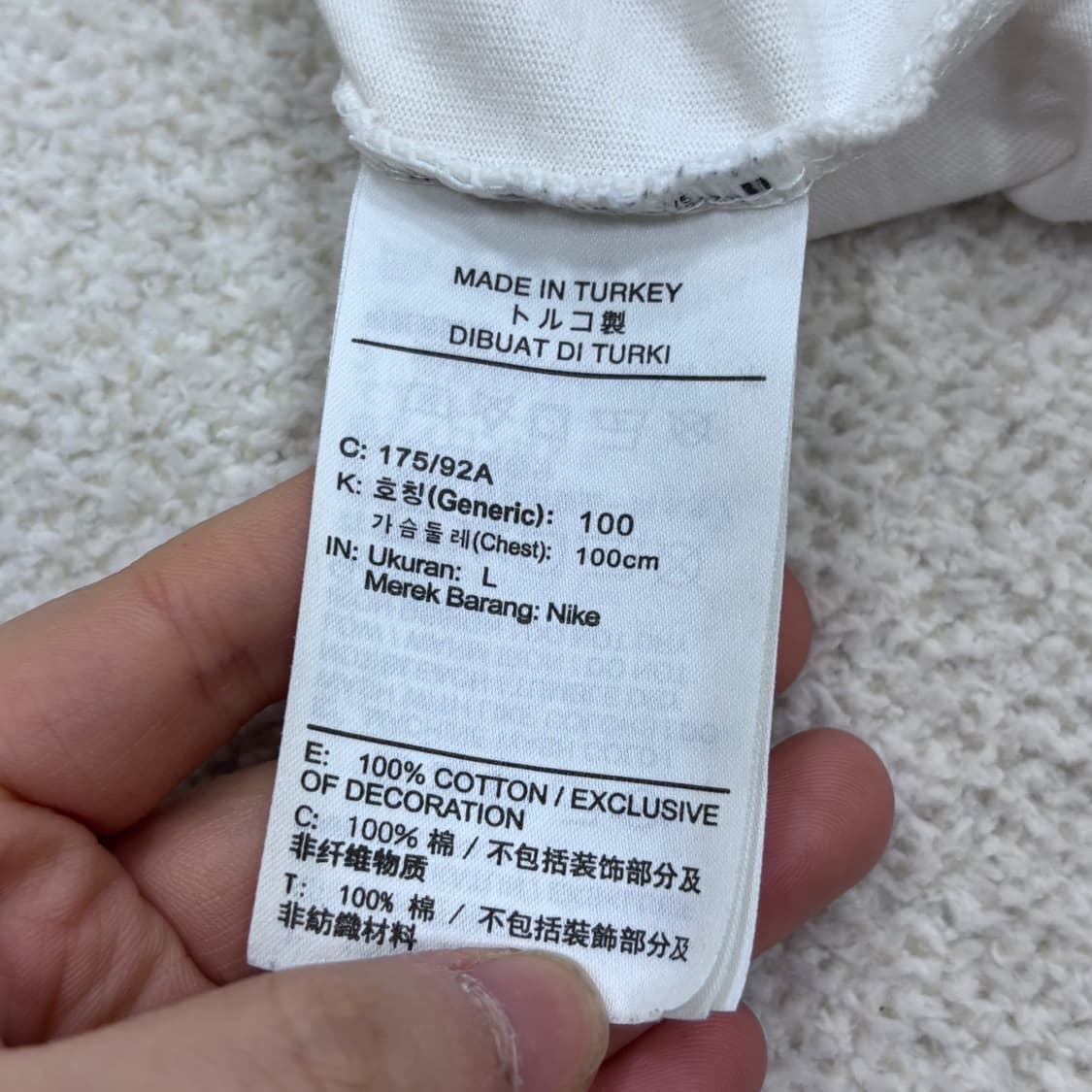 100 나이키 플라워 프린팅 반팔 티셔츠 0317E 상품이미지4