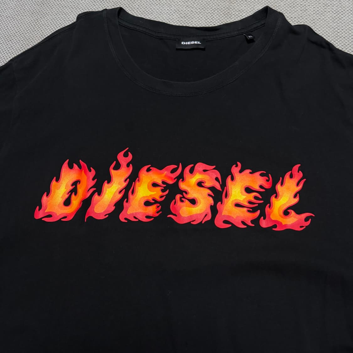 디젤 플레임 로고 반팔 티셔츠 상품이미지3