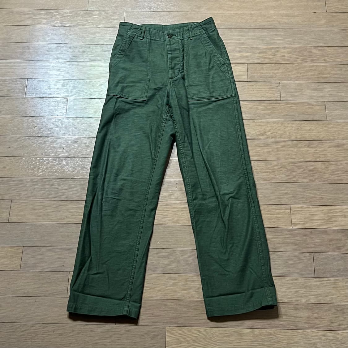 오어슬로우 레귤러핏 퍼티그 팬츠 그린 상품이미지1