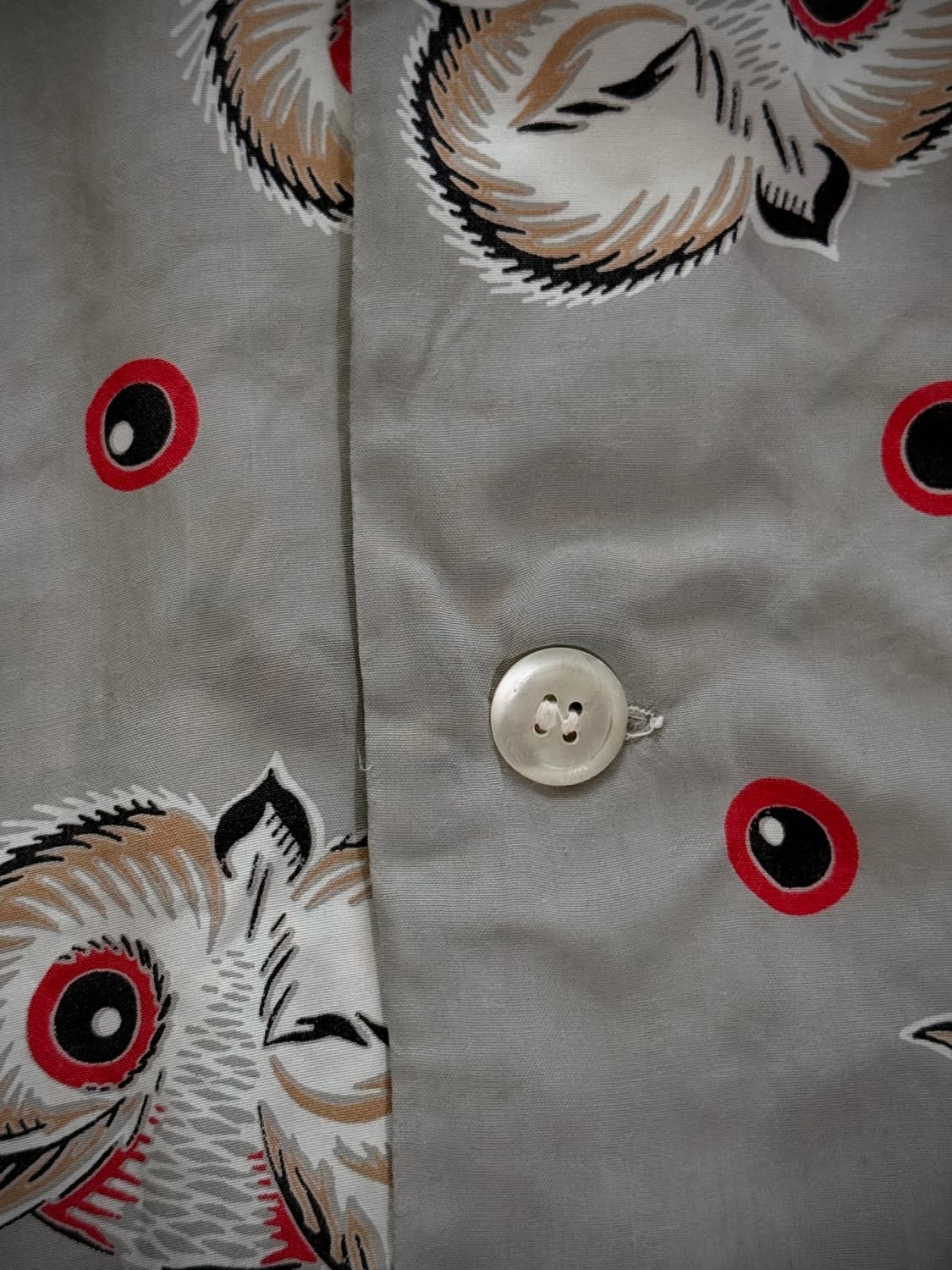 50s USA Wilson Brothers Owl eyeballs 셔츠 상품이미지9