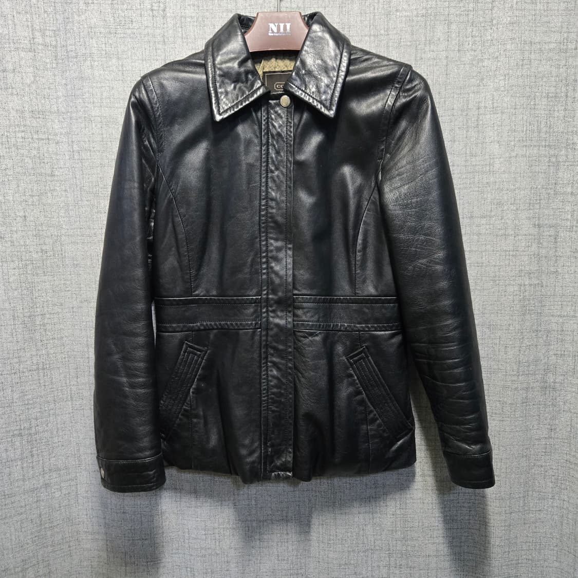 코치 리얼  레더 양 가죽 자켓  상품이미지1